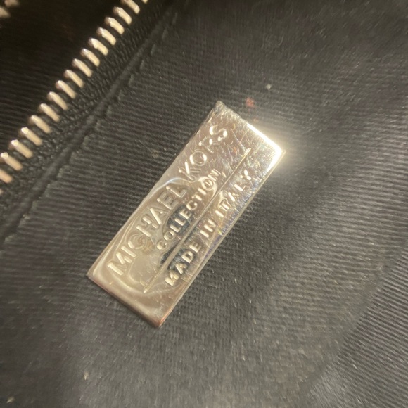 Michael Kors Black Studded Leather Shoulder Bag - Picture 5 of 6